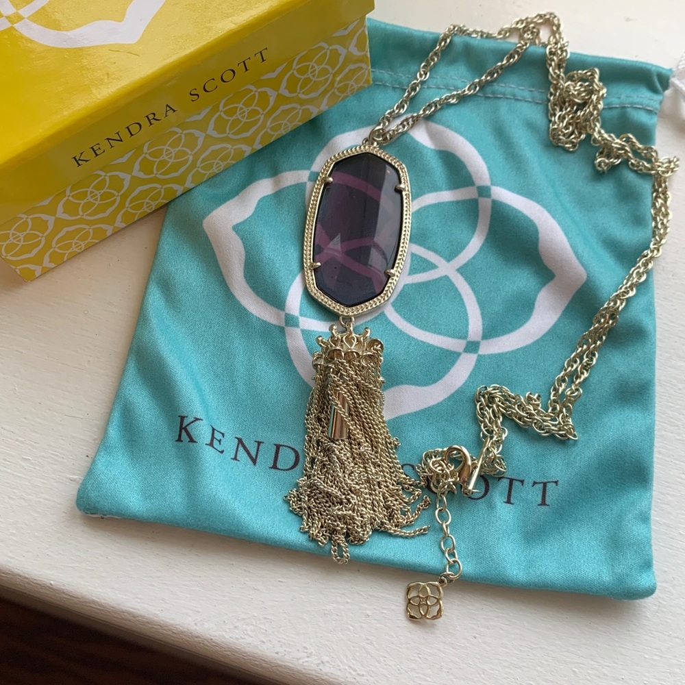 Kendra Scott Rayne Pendant Long Tassel Necklace